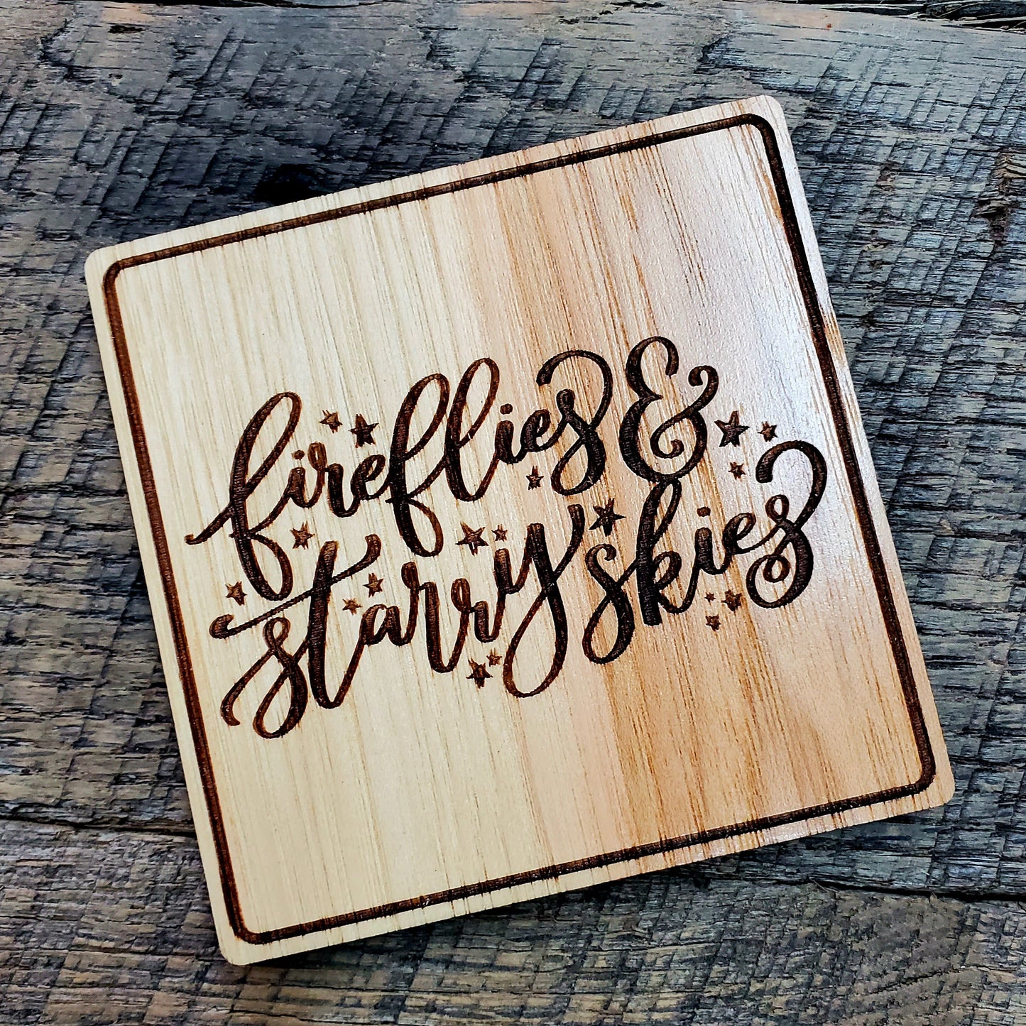 Fireflies Starry Skies Coaster