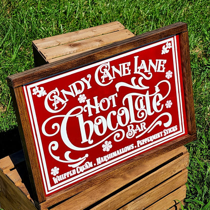 Candy Cane Lane - Hot Chocolate Bar - Whipped Cream, Marshmallows and Peppermint Sticks