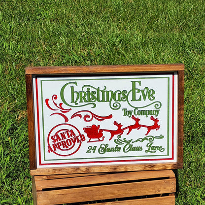 Christmas Eve Toy Company - Christmas Sign