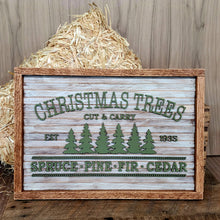 Load image into Gallery viewer, Layered Christmas Trees Sign
