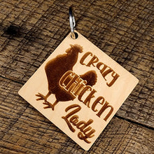 Load image into Gallery viewer, Maple Crazy Chicken Lady - Keychain
