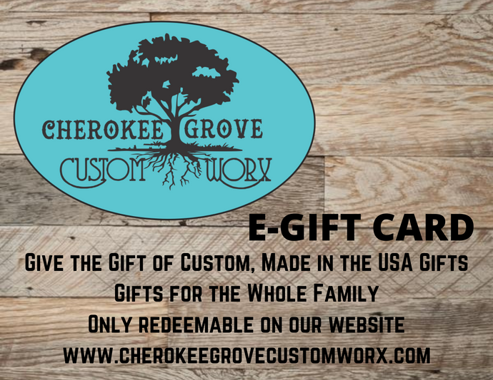 Cherokee Grove Custom Worx Gift Card