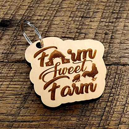 Maple Farm Sweet Farm Keychain