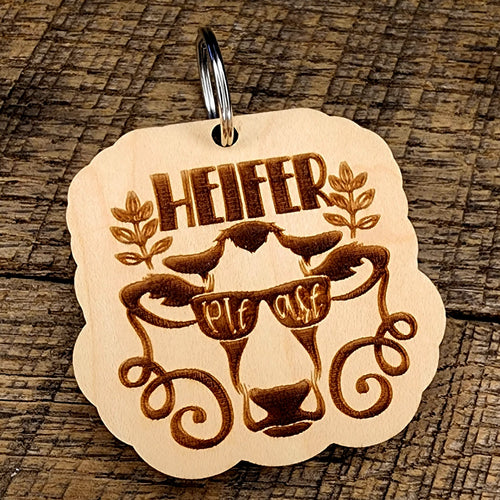 Heifer Please Keychain