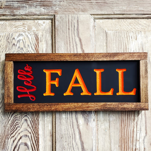 Hello Fall Sign