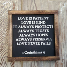 Load image into Gallery viewer, 1 Corinthians 13 Sign
