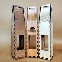 Load image into Gallery viewer, Maple Cherry Walnut Wine Carriers
