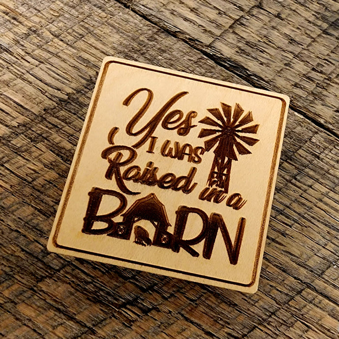 Yes I Was Raised In A Barn Magnet