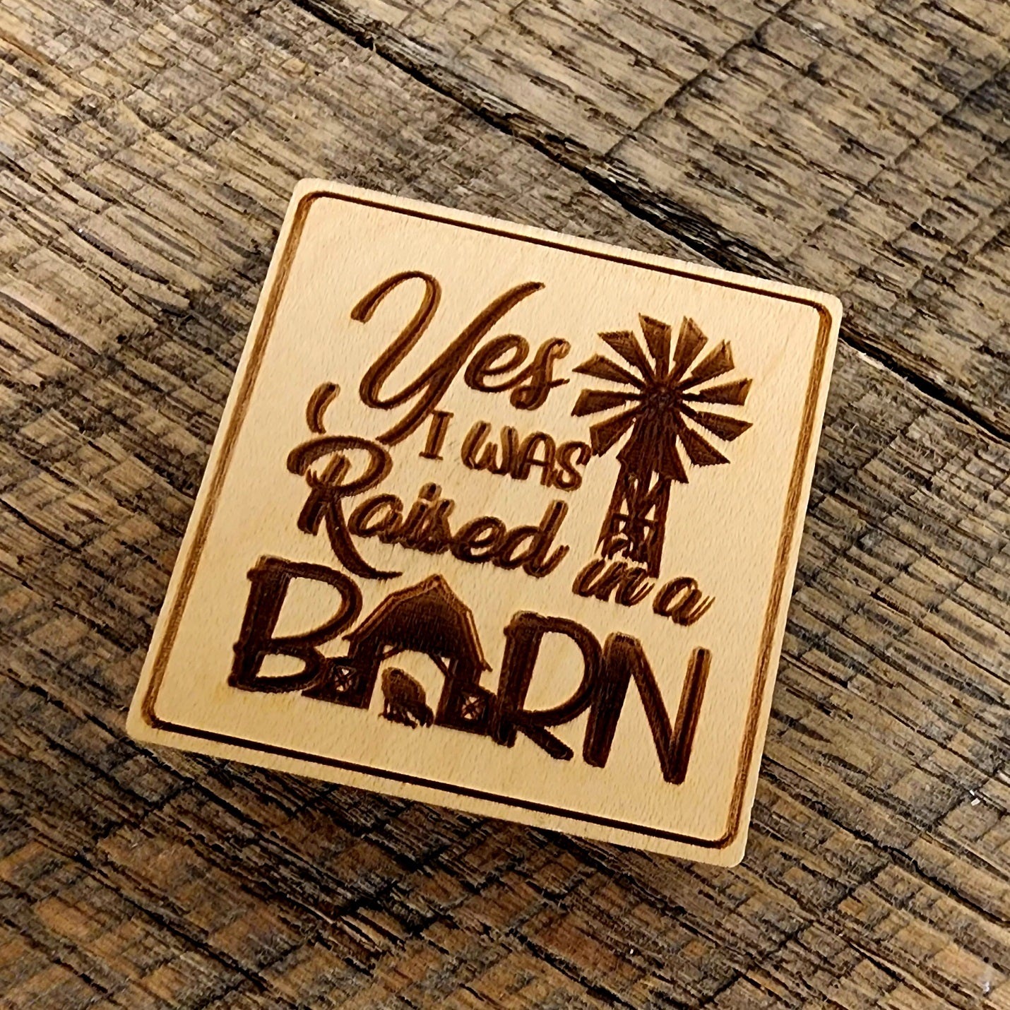 Yes I Was Raised In A Barn Magnet