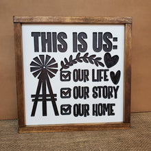 Load image into Gallery viewer, This is Us Our Life Our Story Our Home

