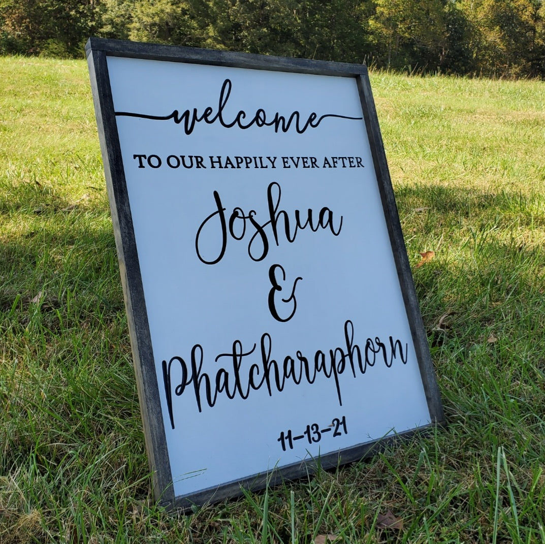 Welcome To Our Happily Ever After Side View