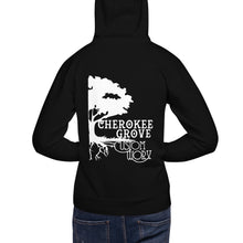 Load image into Gallery viewer, Cherokee Grove Half Logo - Unisex Hoodie
