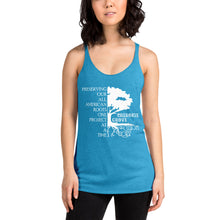 Load image into Gallery viewer, Preserving Our All American Roots - Women&#39;s Racerback Tank
